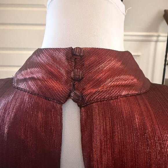 Sugarlips NWOT Admired Liquid Satin Shirred Ruffle Dress - Picture 4 of 6